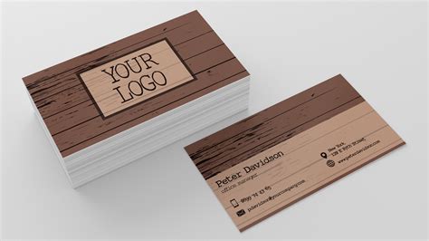 woodworking business cards template.